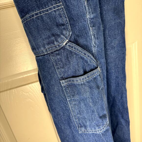 Vintage Carhartt Denim Coveralls Unlined 34x30 - Picture 6 of 11